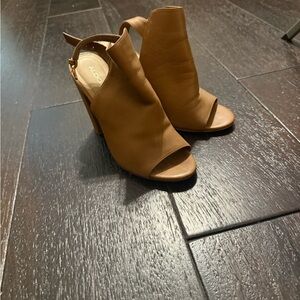 Aldo Women's Brown Peep-Toe Heels